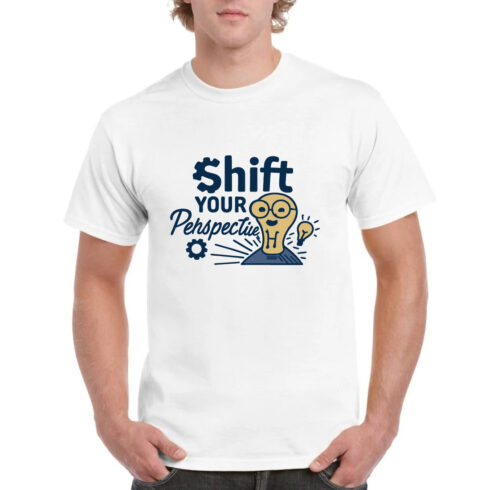 Shift Your Perspective Motivational T-Shirt Inspire cover image.