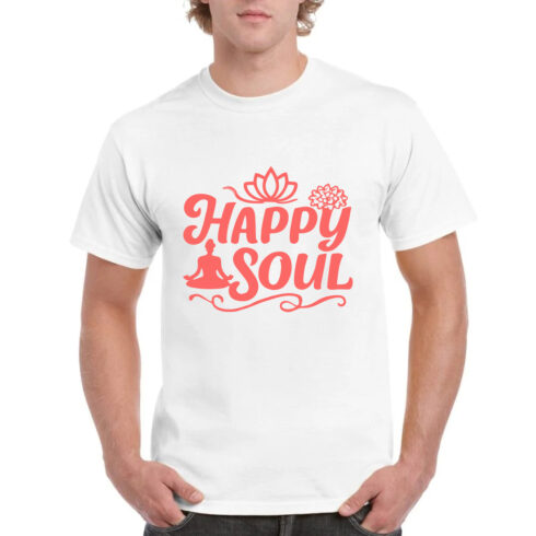 Happy Soul Yoga Meditation T-Shirt Spiritual cover image.