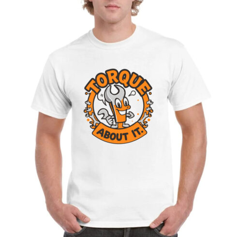Torque About It Mechanic Tool Funny T-Shirt cover image.