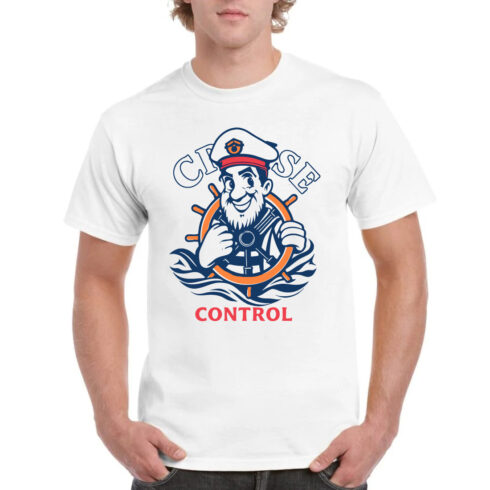 Cruise Control Captain Nautical Funny T-Shirt cover image.