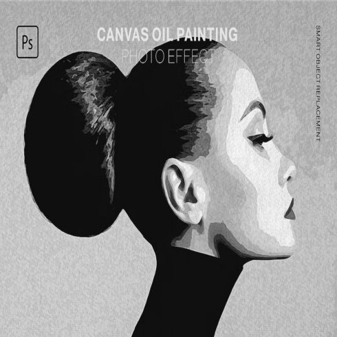 Canvas Oil Painting Photo Effect cover image.