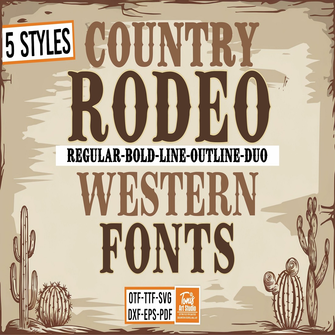 Rodeo Font Bundle Cowboy Alphabet Western Font - MasterBundles