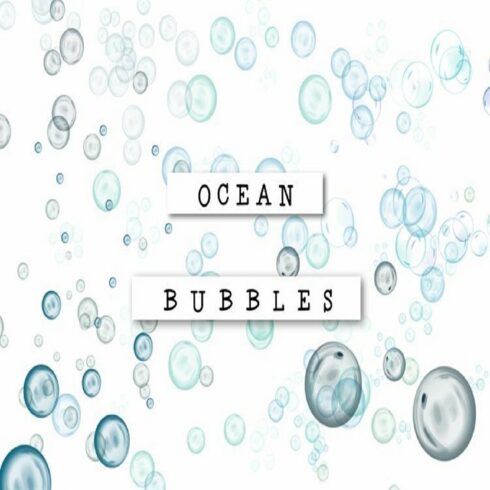 Ocean Blue Bubbles Backgrounds cover image.