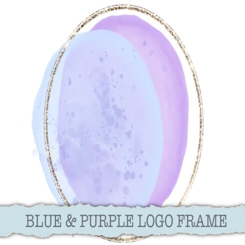 Blue & Purple Round Logo Frame for Sublimation cover image.