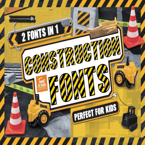Construction Font Kids Alphabet Under Construction cover image.