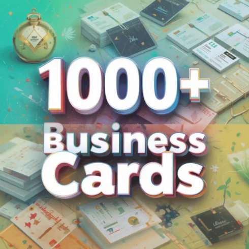100 Professional Business Card Templates | Editable & Print-Ready cover image.