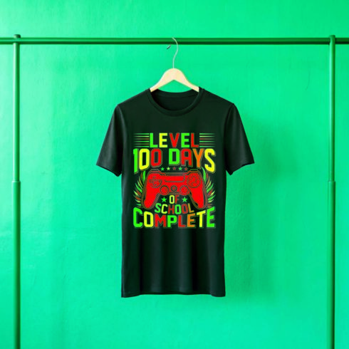 100 days of school t shirt design  cover image.