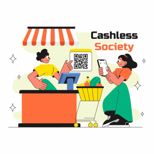 10 Cashless Society Payment Illustration cover image.