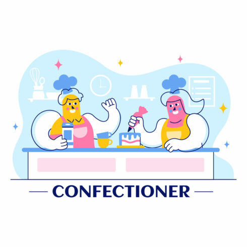 10 Confectioner Vector Illustration cover image.