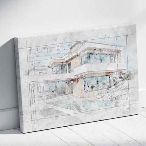 Arch Sketch Photo Effect Template cover image.