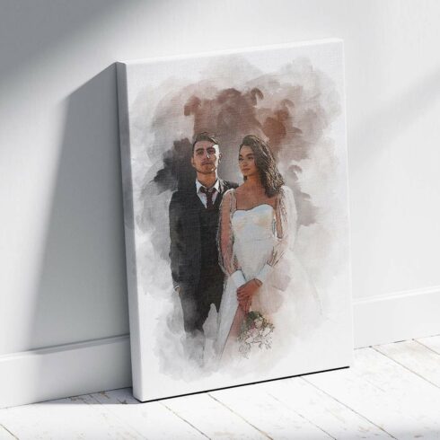 Dreamy Couple Watercolors Effect cover image.