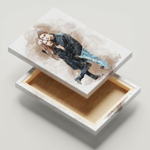Watercolors Couple's Dreamy Painting cover image.