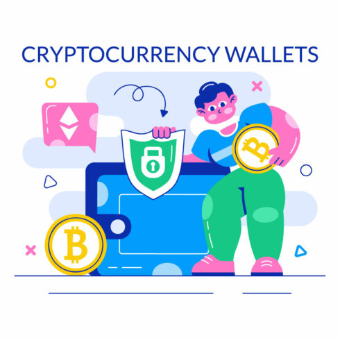 10 Cryptocurrency Wallets Illustration cover image.