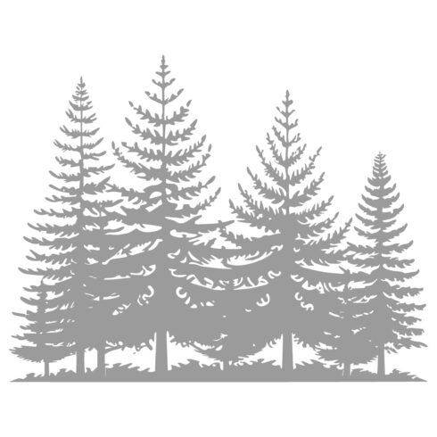 Black and White Design of Palm Trees – Vector Illustration cover image.