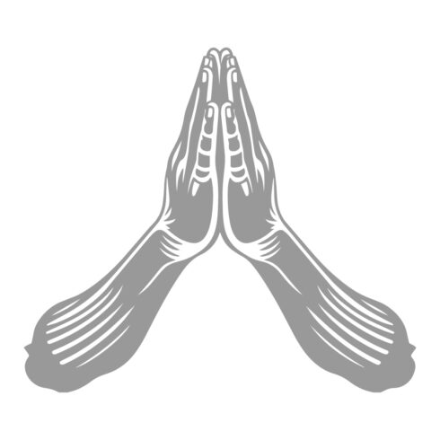 Praying Hands Vector Illustration cover image.