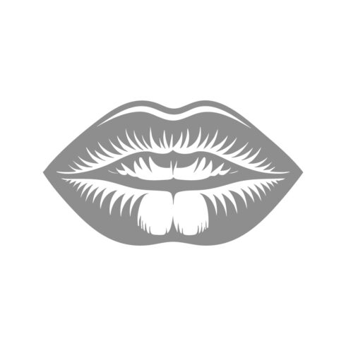 Minimalist Lips Silhouette Vector Art cover image.