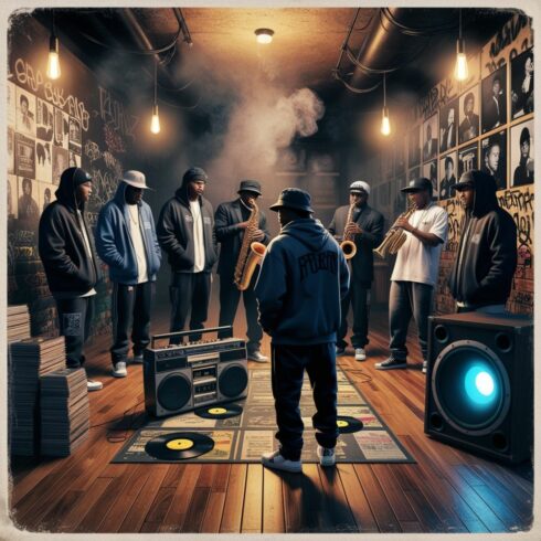 Deep Pulse- UK old school hip-hop cover image.