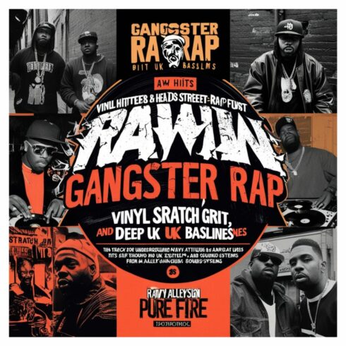 Gangsta Rap Beat – Smooth Old School Instrumental with Violin & UK Bass cover image.