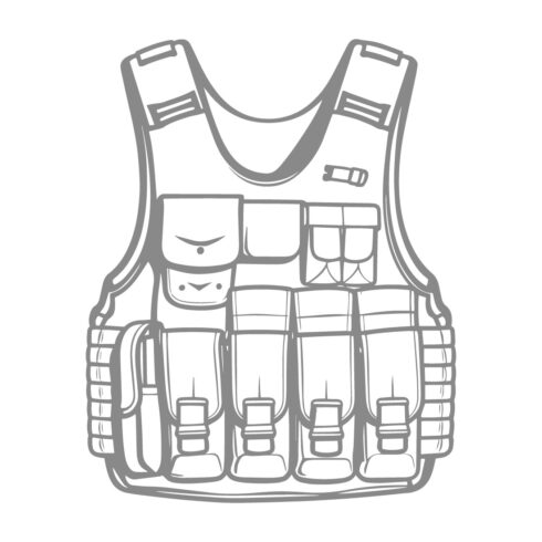 Tactical Military Vest Illustration cover image.