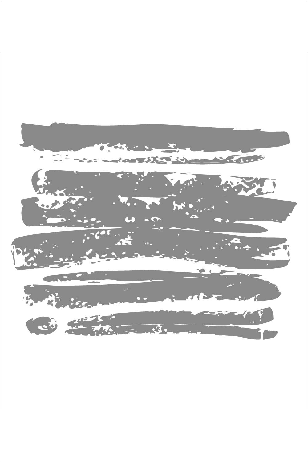 Grunge Brush Stroke Set – Vector Texture Elements pinterest preview image.