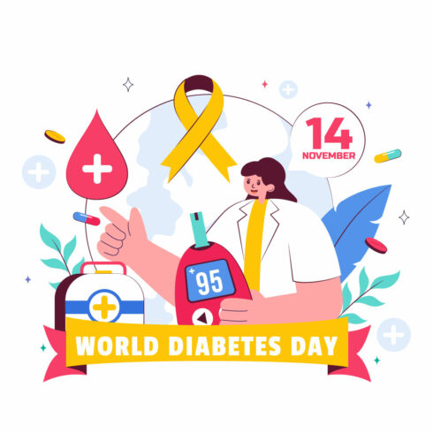 11 World Diabetes Day Illustration cover image.