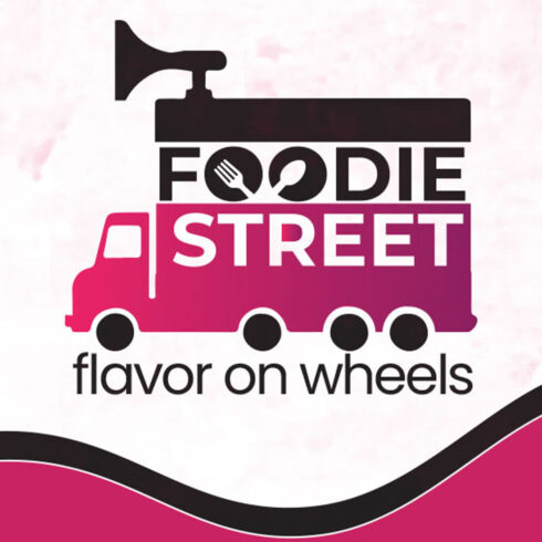 Fast Food Truck Delivery Service Logo for Restaurant, Cafe or Online Catering Delivery Template cover image.