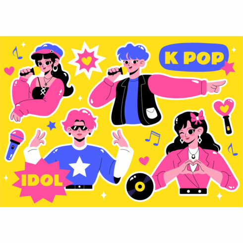 10 K-pop Idol Trend Illustration cover image.