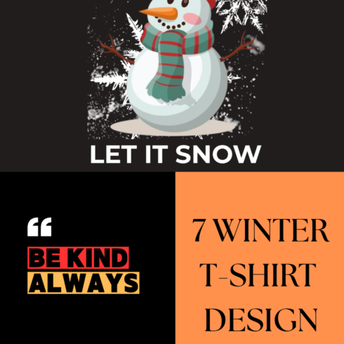 7 WINTER T-SHIRT DESIGN BUNDLES PNGCOLLECTION cover image.