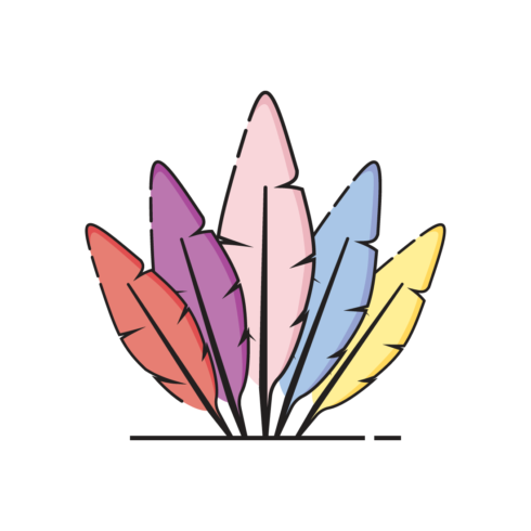 Feather Colorful Vector Logo cover image.