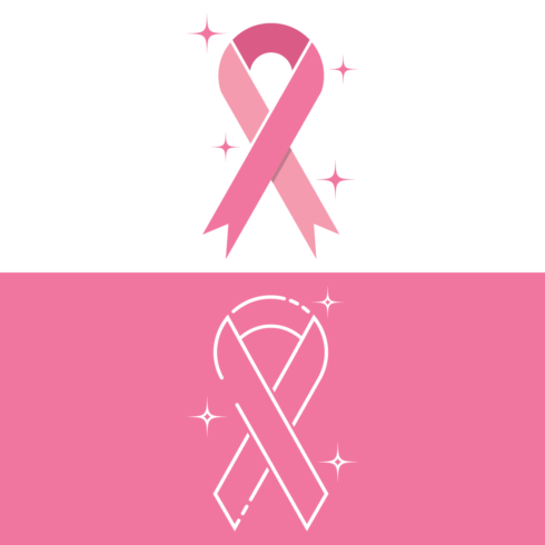 Breast cancer ribbon logo cover image.