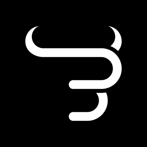 Bull Letter B Logo Template cover image.