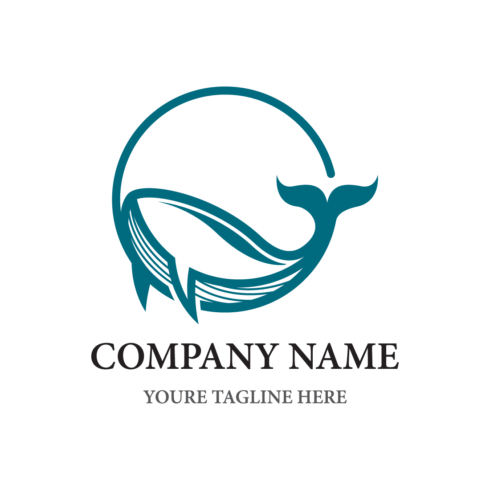 Whale Logo Template cover image.