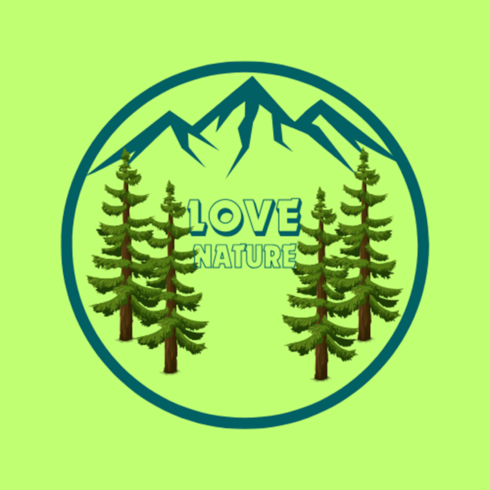 Love nature Logo design cover image.