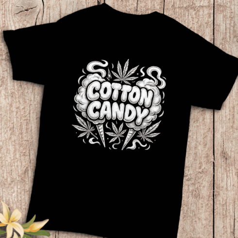 Cotton Candy Weed T-shirt Design cover image.