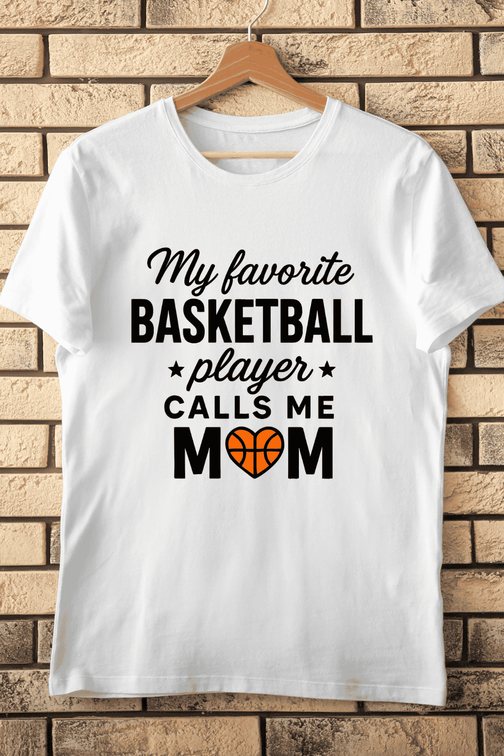 Proud Basketball Mom Slogan T-Shirt Design pinterest preview image.