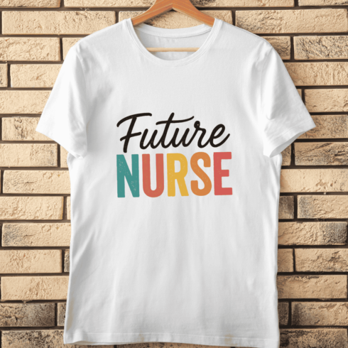 Hand-Lettered Future Nurse T-Shirt Design cover image.