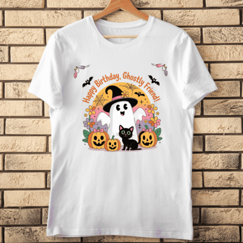 Spooky Cute Birthday T-shirt Design cover image.