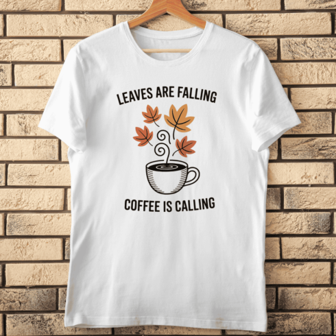 Cozy Fall Coffee Mug T-shirt Design cover image.