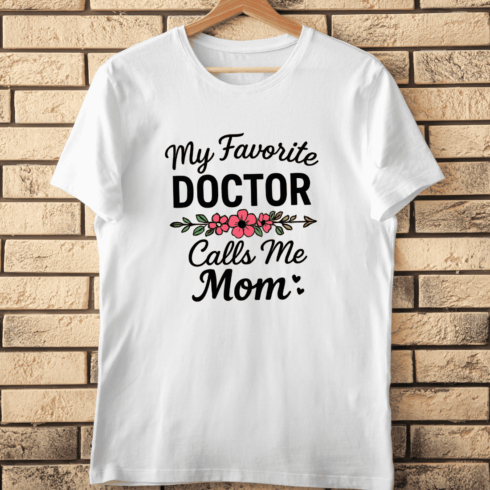 Doctor's Mom T-Shirt Design cover image.