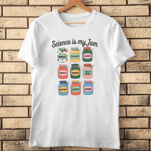 Funny Science Quote is My Jam T-Shirt Design cover image.