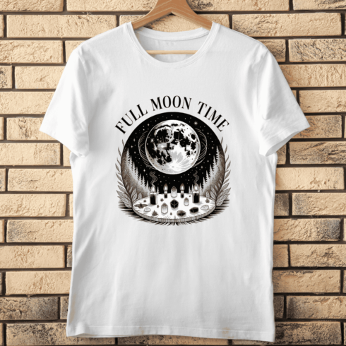 Celestial and Mystical Moth T-shirt Design cover image.