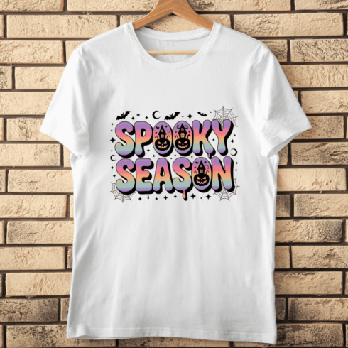 Spooky Season Halloween PNG T-shirt Design cover image.