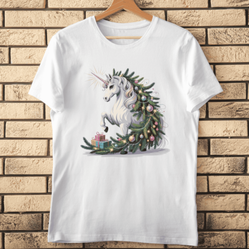 Fantasy Unicorn T-shirt Design cover image.