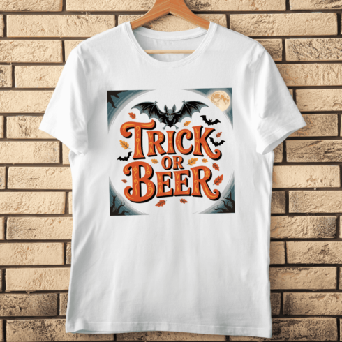 Trick or Beer T-shirt Design cover image.