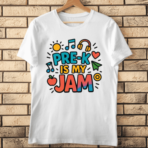 Back to School Pre-Kindergarten T-Shirt Design cover image.