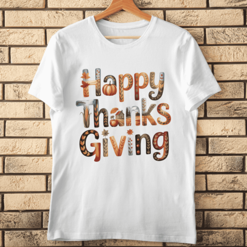 Festive Thanksgiving T-shirt Design cover image.