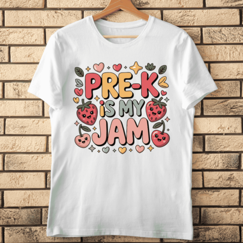 Retro Pre-K T-Shirt Design cover image.