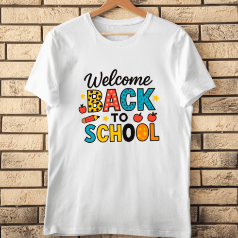 Hand-Lettered Back to School T-Shirt Design cover image.