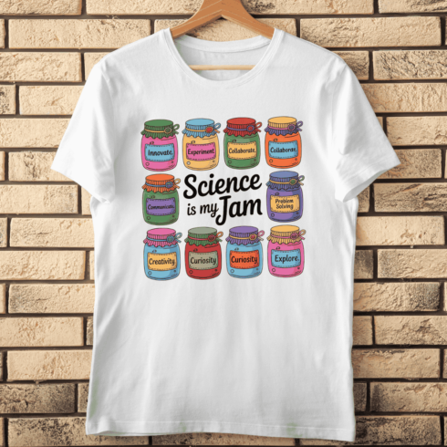 Science and Experiment Elements T-Shirt Design cover image.