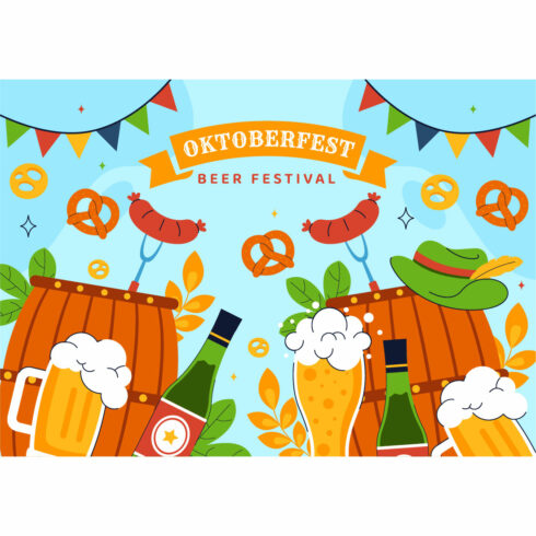 11 Happy Oktoberfest Beer Festival Illustration cover image.